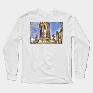 the Bruce Fountain , Inverness - ( Outlander location Falkland, Scotland ) Long Sleeve T-Shirt